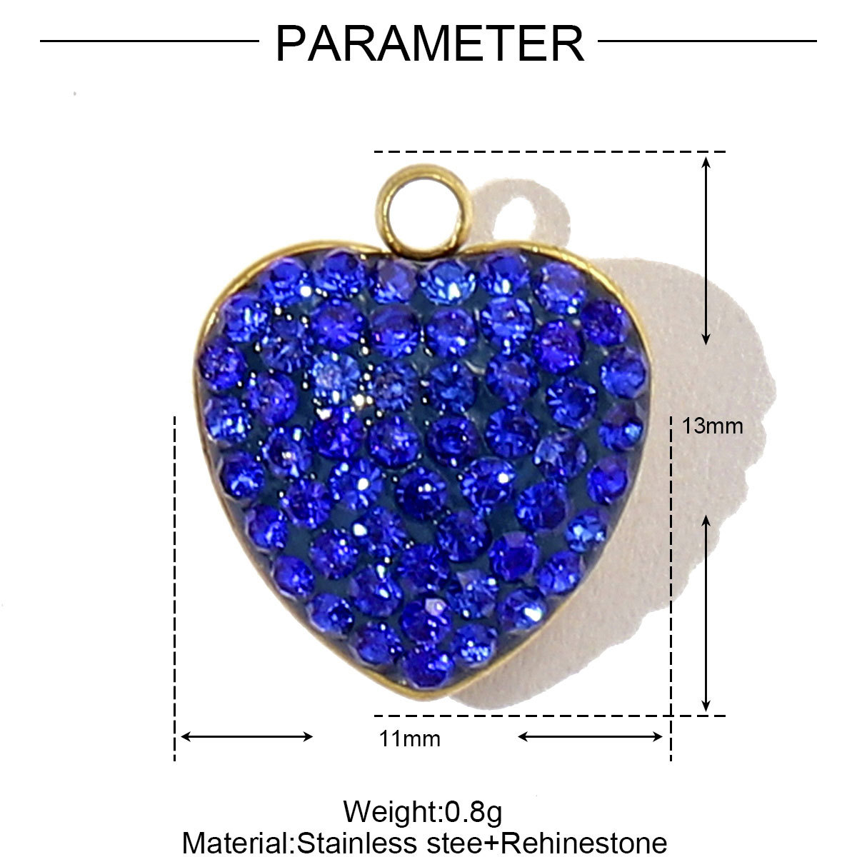 4g Weight Pendant Jewelry Making Type 5 PCS/Package Quantity 304 Stainless Steel Material Star Pattern Vacation, Classic Style Style Inlay Craft 5 PCS/Package Titanium Steel Star Pendant DIY Ornament Accessories 12