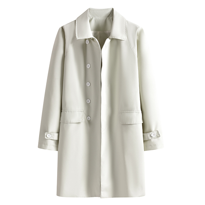 Autumn over-the-knee trench coat, mid-length loose-fitting coat, 2026 new spring and autumn Korean-style trendy casual stylish jacket