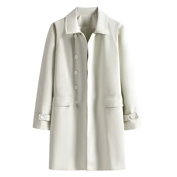 Autumn over-the-knee trench coat, mid-length loose-fitting coat, 2026 new spring and autumn Korean-style trendy casual stylish jacket