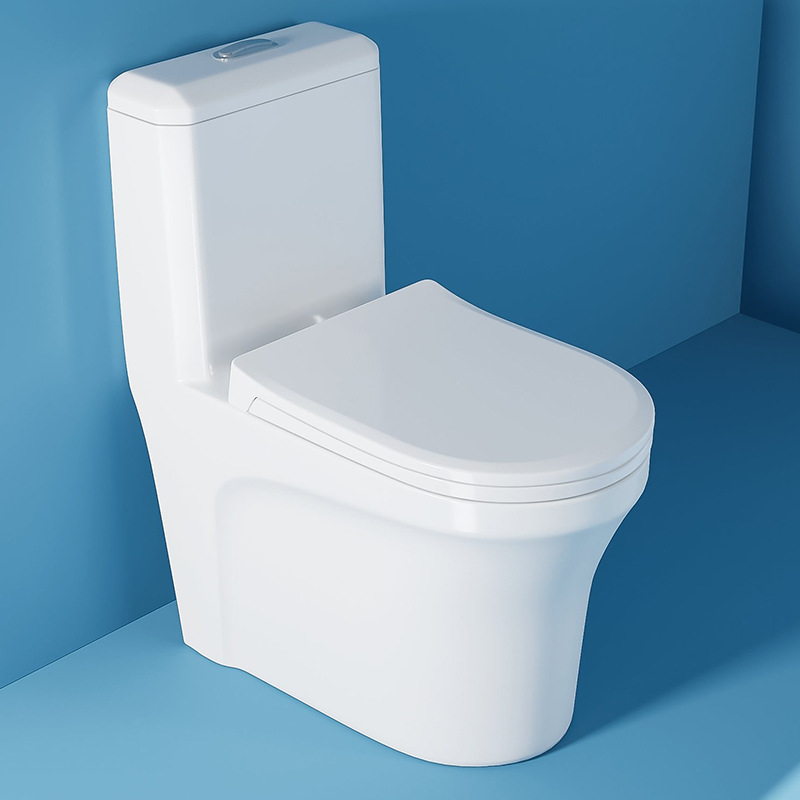 Nuevo tipo de inodoro común transfronterizo de América del Sur asiento de inodoro superpiral sifón de construcción de hotel integrado tubería grande