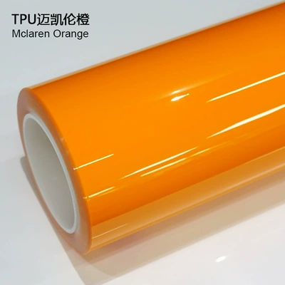 Auto Color Change Film, Film Ppf Colored Car Wrap - tpu-mclaren-orange-1524m15m