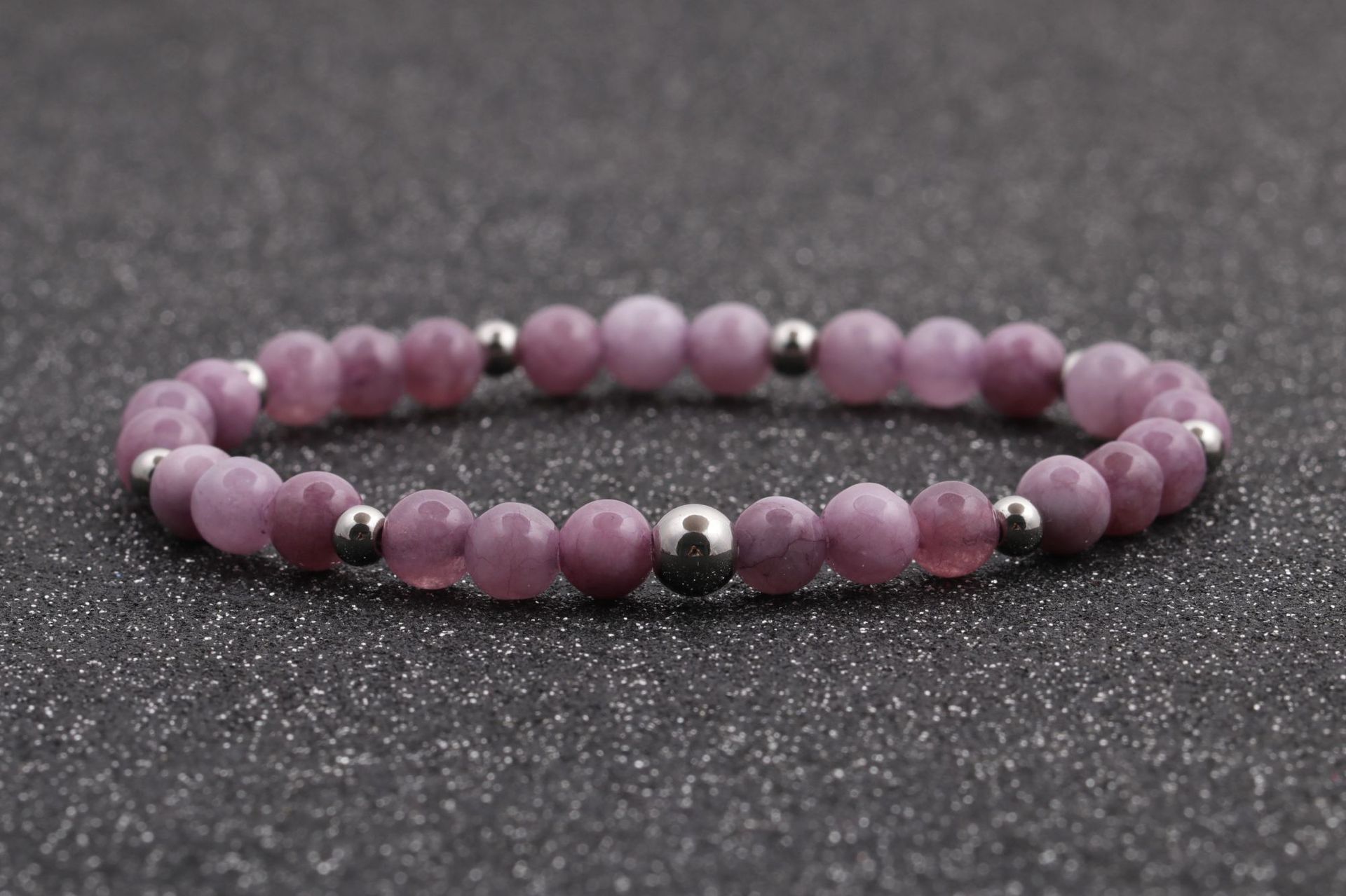 Europa y los Estados Unidos transfronterizos 6MM ojo de tigre ágata línea elástica cuentas pulseras pulseras granada brazalete de regalo para hombres y mujeres