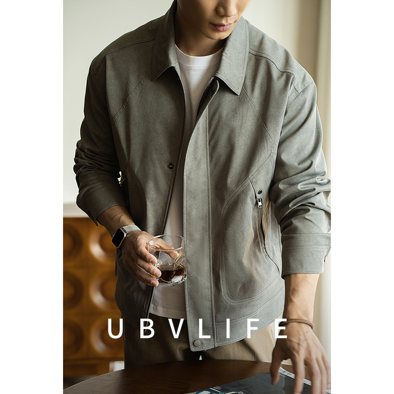 [워크웨어 시리즈] 남성용 트윌 방풍 자켓 2026 봄 신상 캐주얼 비즈니스 캐주얼 통근 자켓