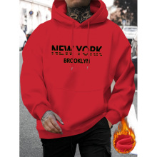M 12739 New York fleece hoodie ŦԼ������ñ���羳����ͨ