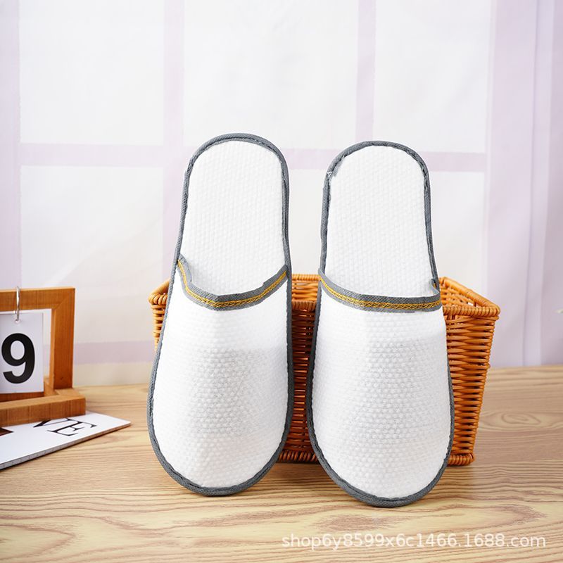 Pantuflas Desechables de Lino Antideslizante para Hotel y Spa