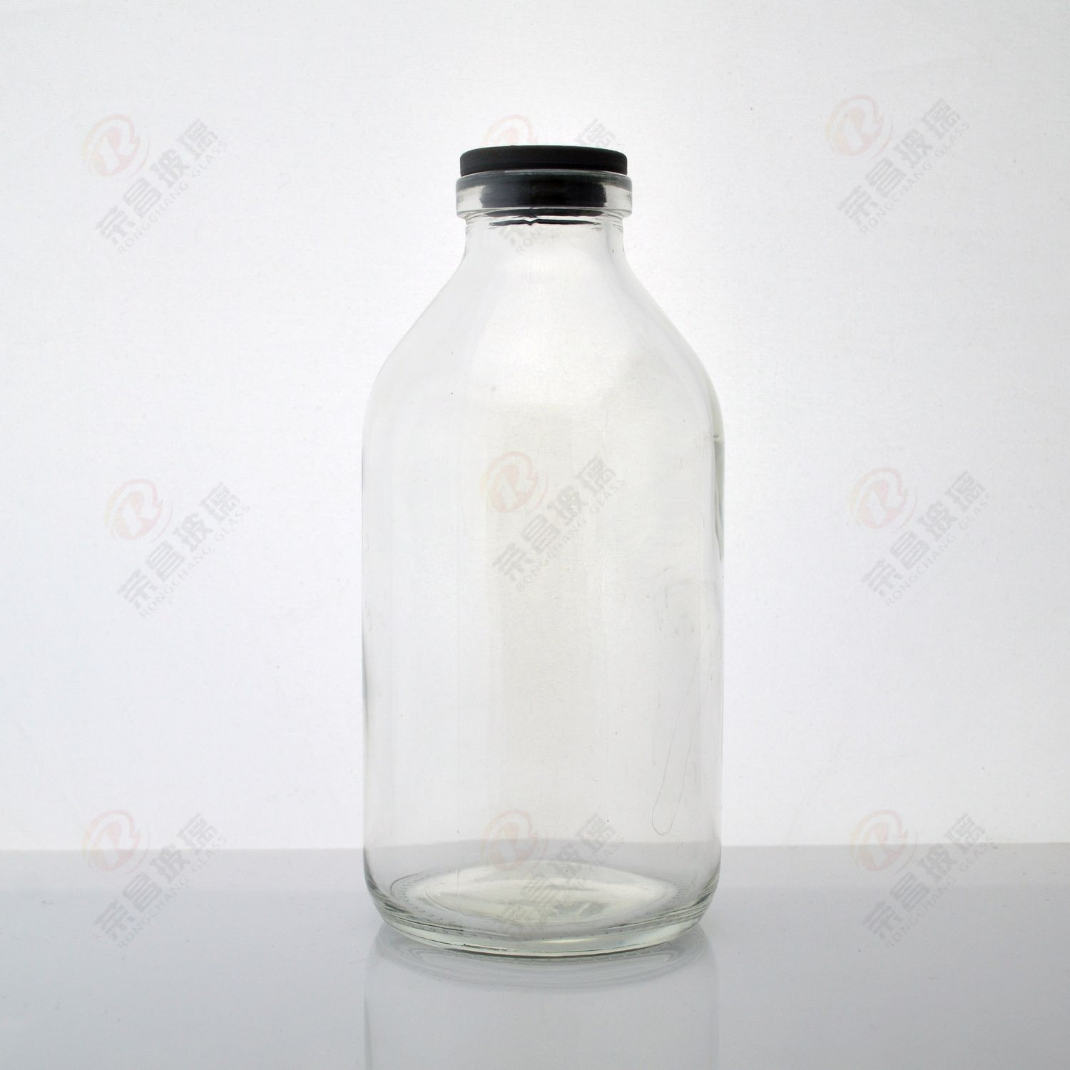 250ml钠钙玻璃输液瓶 250毫升药用玻璃瓶 大输液玻璃盐水瓶