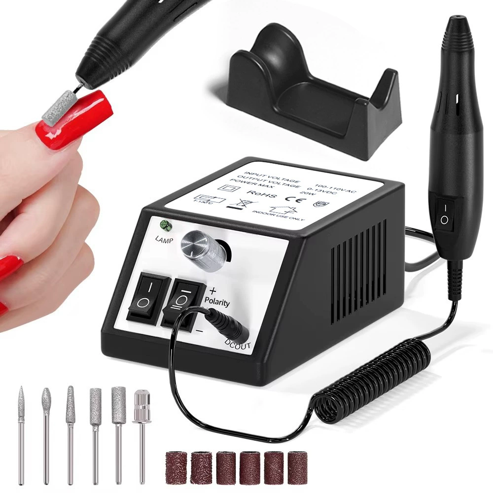 Electric Nail Drill Machine, multi-model sanding/milling kit, USB portable, 0.6 kg
