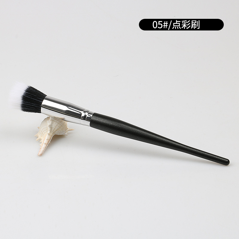 新しい黒の化粧ブラシセットルースパウダーブラッシュアイシャドウブラシコンシーラーブラシファンデーションブラシコンプリートセット滄州ブラシ化粧ブラシ|undefined