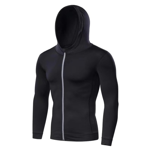 Sci-Fi Spring Season Fitness Suit for Men, High-Elastic Basketball Sports Set, Running Quick-Dry Breathable Tight Top Training Gear