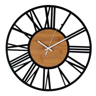跨境批发美式挂钟简约客厅时钟wall clock个性时尚轻奢简约钟表