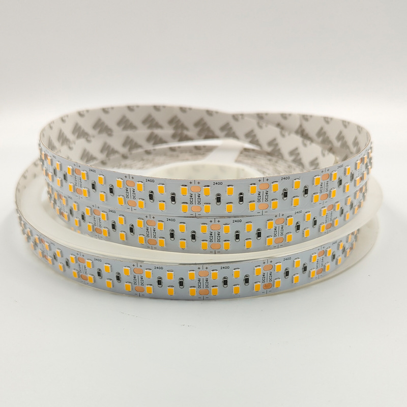 LED strip 24V 2835 dual row 240 LED 15MM electroplated copper bracket chip LED soft light bar