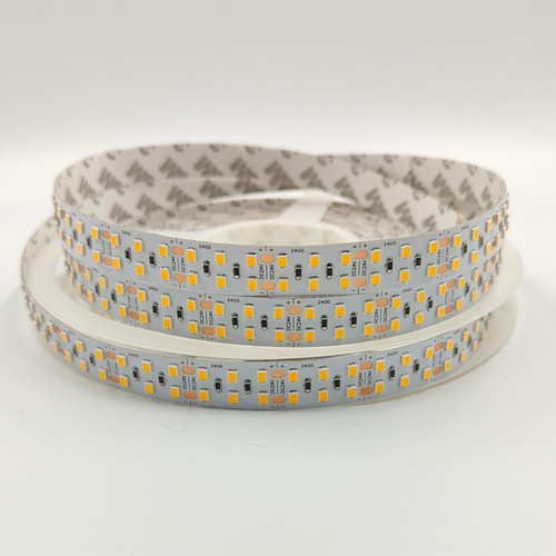 LED strip 24V 2835 dual row 240 LED 15MM electroplated copper bracket chip LED soft light bar