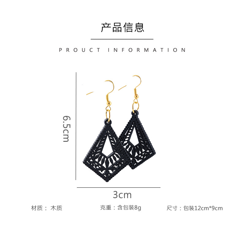 earrings drop-shaped