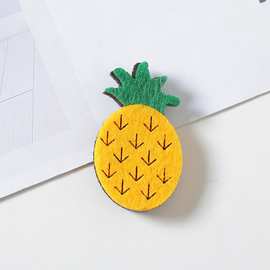 DIY 韩版包装盒 儿童服饰头花装饰材料 无纺布可爱卡通大菠萝