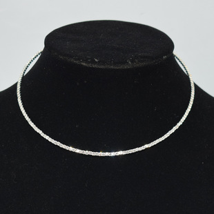 High-end fashion single-layer rhinestone collar bridal wedding dress accessories clavicle neck chain cross-border Amazon hot sale