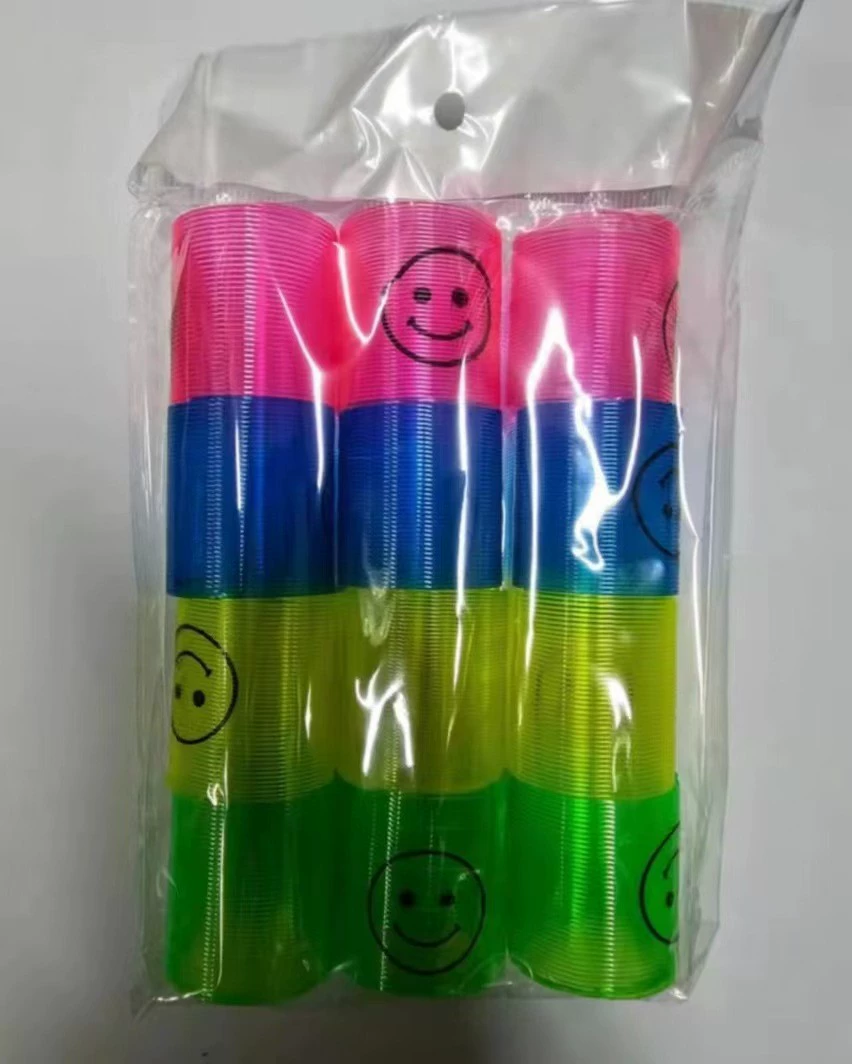 Радужная маленькая Slinky, разнообразная башня, красочное эластичное кольцо, игрушка, ностальгия, опт