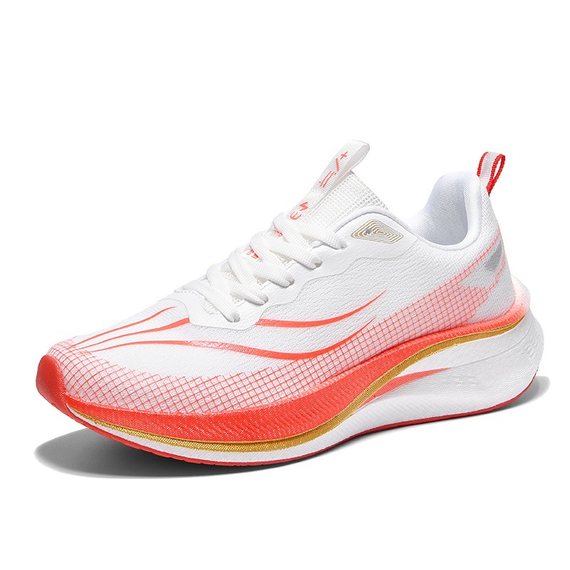 Zapatos deportivos transpirables de moda para hombres de verano, zapatos de plataforma con cordones de moda al aire libre para estudiantes, zapatos para correr casuales bajos