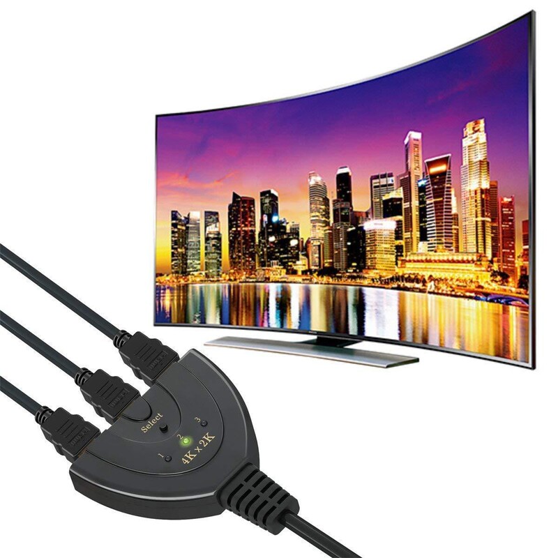 Hdmiビデオスイッチhdmi三進一出スイッチhdmi豚尾3 x1 4k * 2kスイッチ|undefined