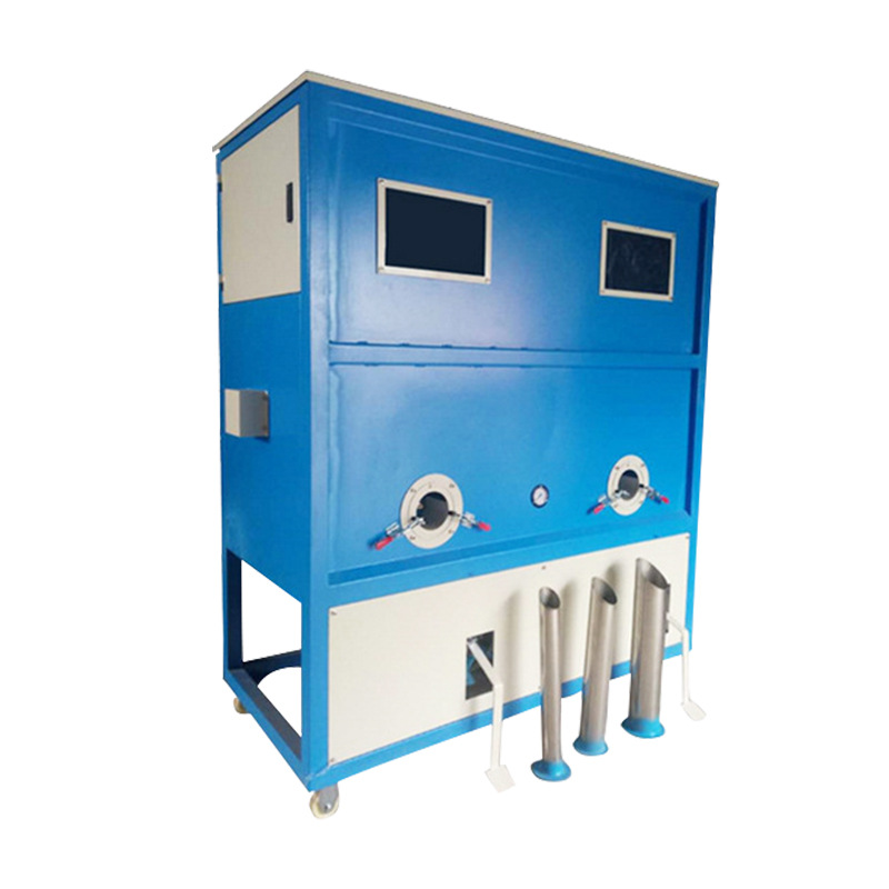 Máquina de llenado de algodón de juguete de felpa de fábrica de Dongguan ropa abajo almohada máquina de llenado de algodón fibra de algodón de doble cabeza máquina de llenado de algodón