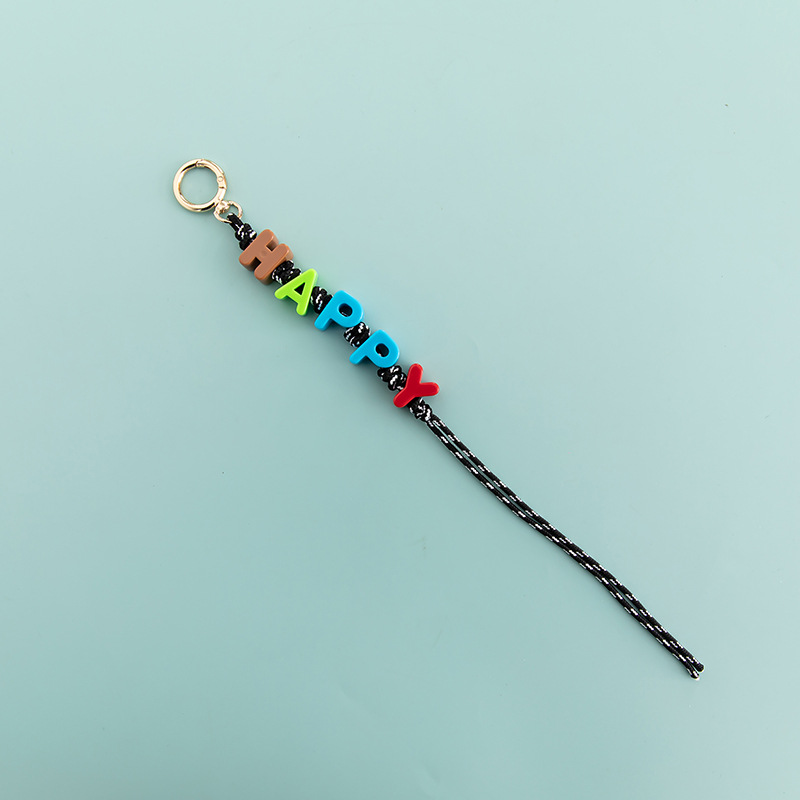 22g Weight Bag Charms Bag Accessories Type 1 Piece Quantity Daily Occasion Acrylic, rope Material Vocabulary Words/Name Pattern Casual, Simple Style Style 1 Piece Acrylic Rope Vocabulary Words/Name Bag Charms 6