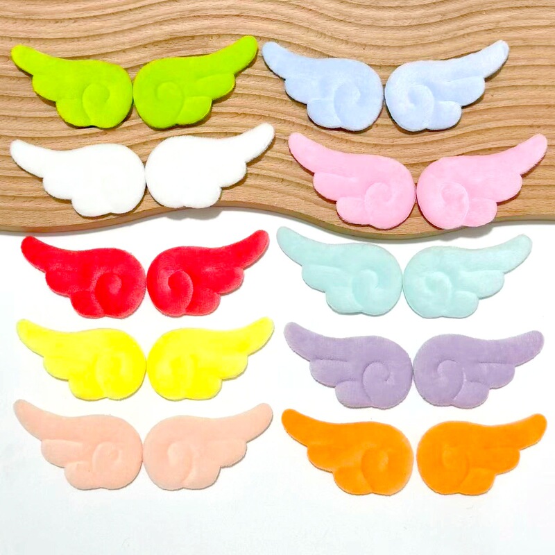 Cute Plush Angel Wings Accessories DIY Handmade Children's Hair Clips Clothing Decoration Materials