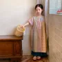 v领夏款女童短袖童裙