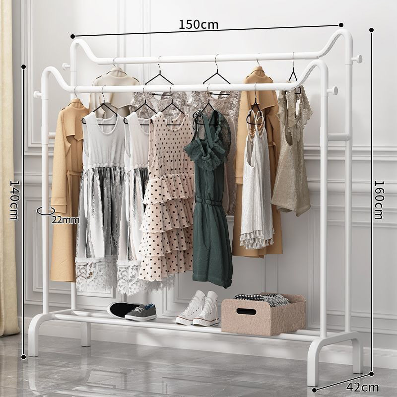 더블 폴 화이트 150 코트 랙