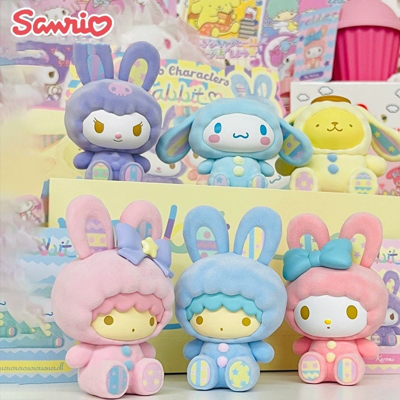 Матьевская версия Sanrio Rabbit Series Blind Box Jade Dog Kulomi Melody Doll Girls Gift Ornaments