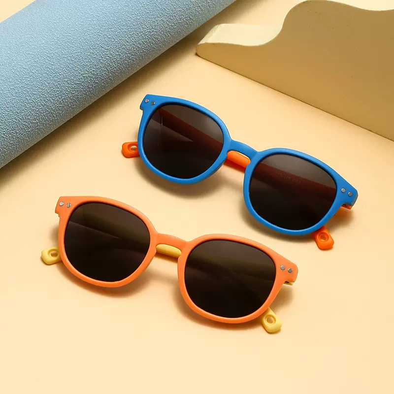儿童偏光眼镜宝宝太阳镜男童女童防紫外线墨镜时尚可爱硅胶遮阳镜