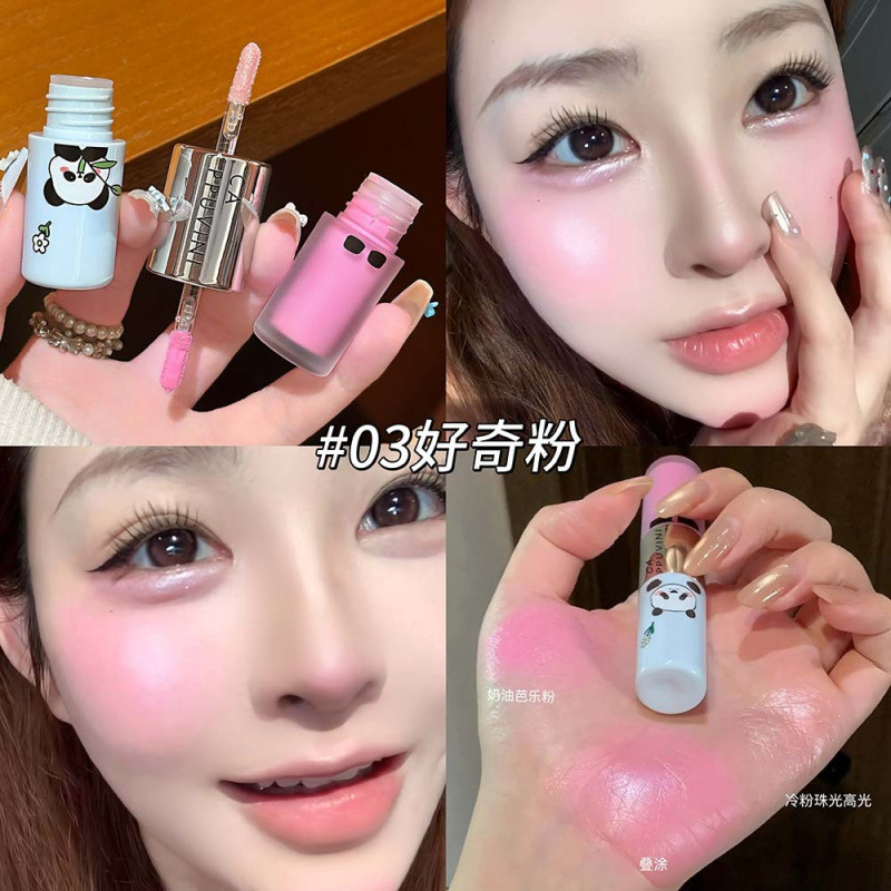 Cappuvini doble cabeza esmalte multipropósito brillante natural blush líquido sombra de ojos reparación barata maquillaje de estudiantes productos nacionales