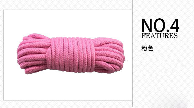 10m Cotton-Linen Rope with Nipple Clamps and Bells for Couples Intimacy — detail image 18