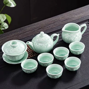 Tea set, ceramic tea cup, gift box, simple and elegant design