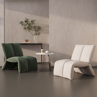 Trendy Single Sofa with Unique Design, Designer Meeting Table and Chair Set, One Table and Two Chairs, Creative Leisure for Courtyard or Hotel