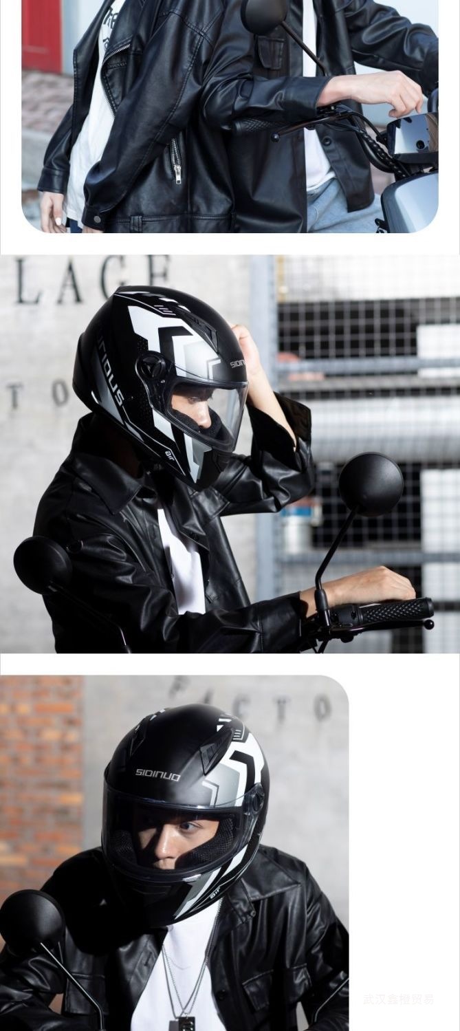 Winter Warm Electric Vehicle Helmet Full Face Motorcycle