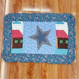 绗缝棉布地垫全棉脚垫浴室门口防滑垫卧室厨房垫入户进门地毯