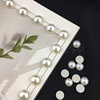 Factory price Direct selling ABS half -face flat pearl non -perforated semi -imitation pearl pearl light flower half -bank imitation pearl