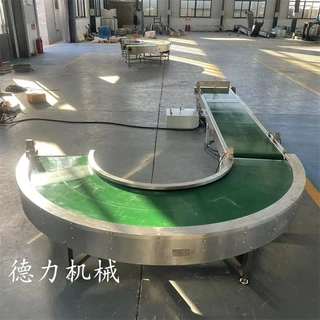 90度皮带转弯机 环形皮带机 快递分拣传送机 流水线