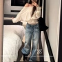 口袋特殊肌理su11牛仔裤