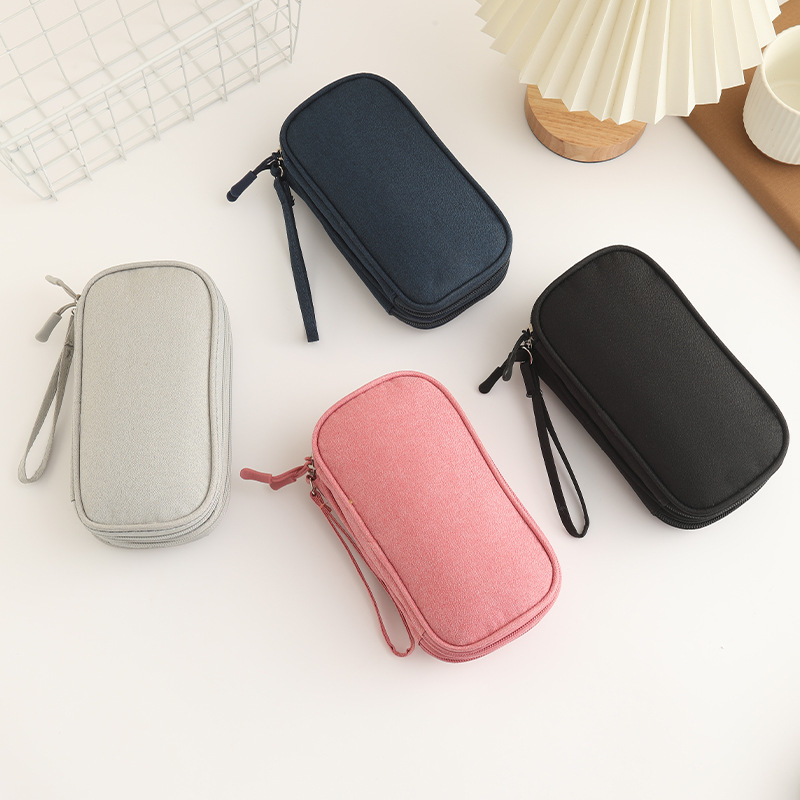 New data cable storage bag single and double layer earphone charger mobile phone digital bag U hard disk multi-function storage bag New data cable storage bag single and double layer earphone charger mobile phone digital bag U hard disk multi-function storage bag