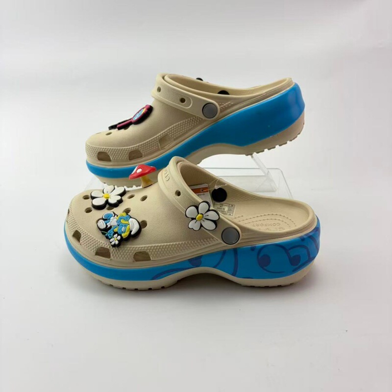 New Style Women's Soft-Soled Beach Shoes, Cloud Blue, Eeyore, Winnie the Pooh, Thick-Soled Height-Increasing Beach Shoes, Wholesale from the Source