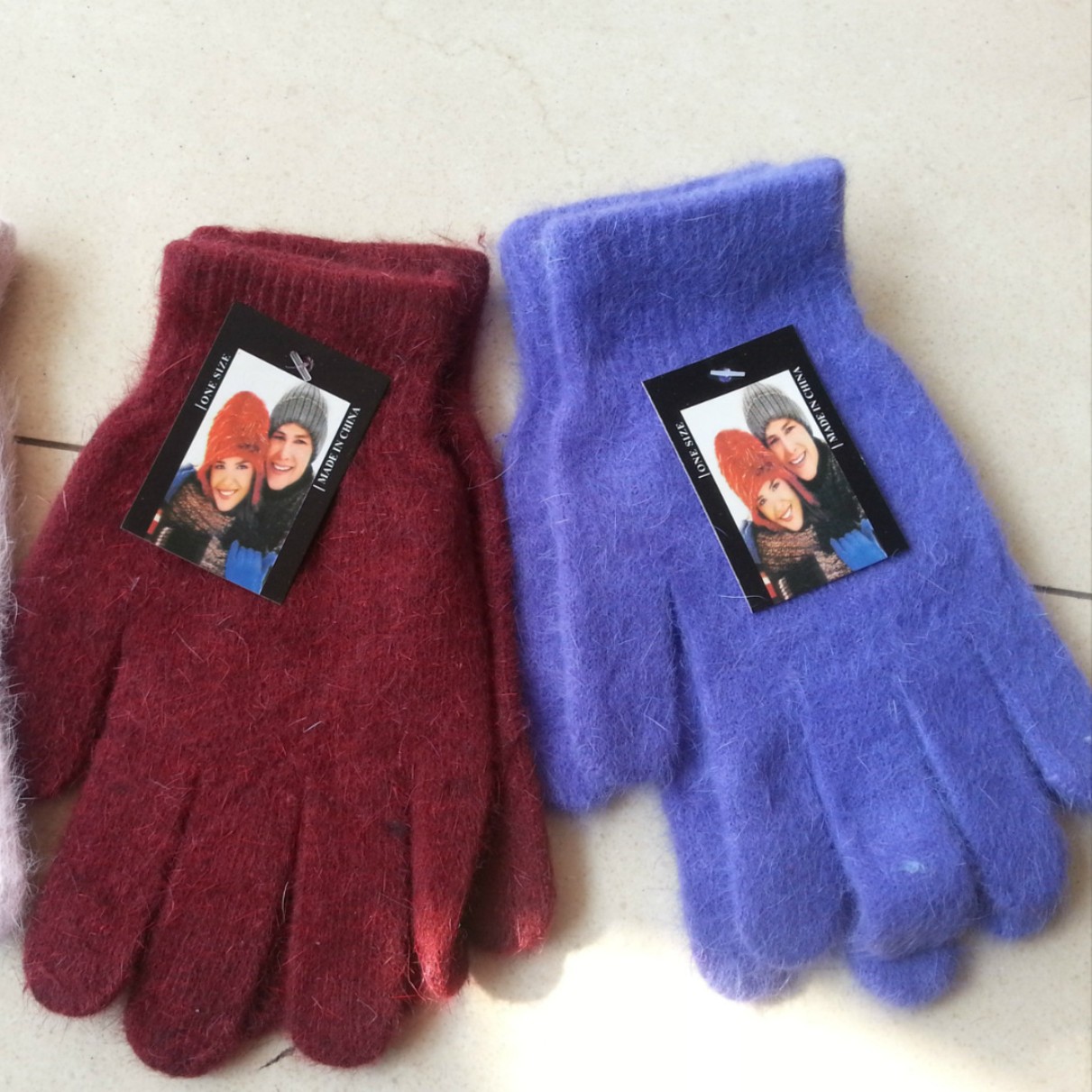 Directo de fábrica moda suave punto caliente las mujeres conejo guantes mágicos puede ser al por mayor