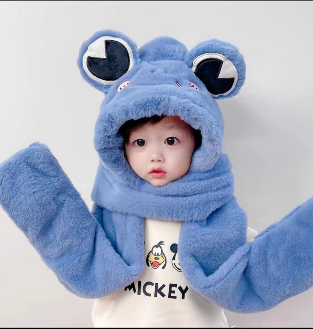 Kid's Cartoon Style Cute Frog Cotton Blend 1 Set display picture 1