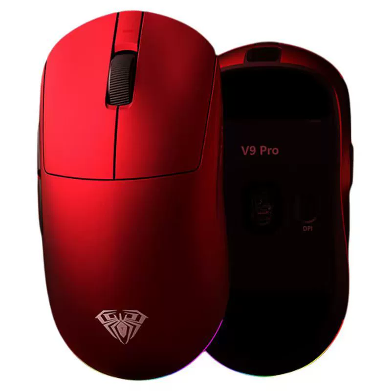 AULA Wolf Spider V9PRO беспроводная мышь для игр в e-sports, три режима, лёгкая мышь для компьютера с Bluetooth