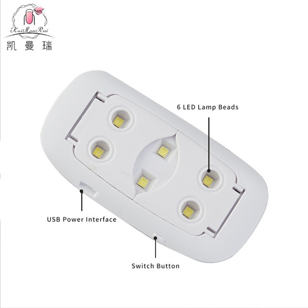 handheld small LED therapy lamp for manicure