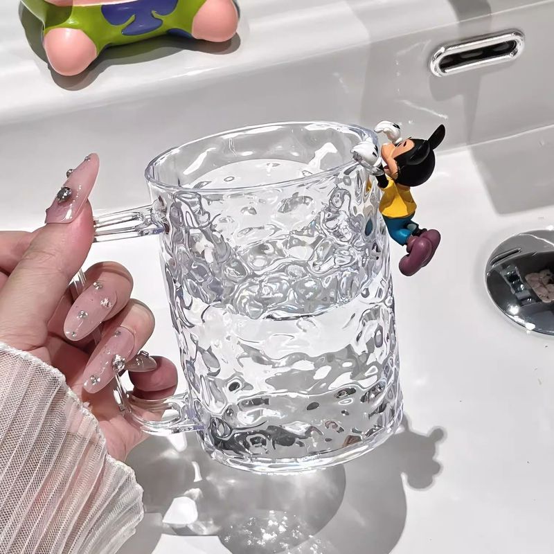 透明な軽い高級ハイエンド歯ブラシカップカップルマウスウォッシュカップ歯ブラシカップ家庭用氷河パターンシンプルな歯ブラシカップ|undefined