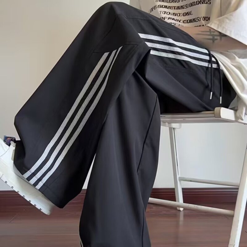 Tie-Dye Woven Pattern Straight-Leg Pants for Men, Spring and Summer Breathable Loose-Fitting Bf Style Casual Pants, American Retro Ice Silk Pants Tie-Dye Woven Pattern Straight-Leg Pants for Men, Spring and Summer Breathable Loose-Fitting Bf Style Casual Pants, American Retro Ice Silk Pants