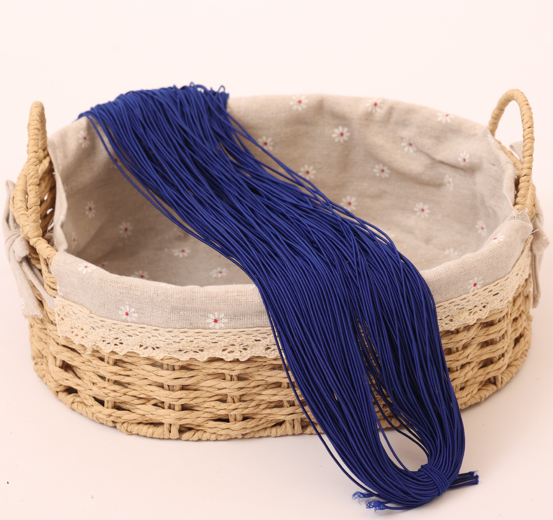 Cintas elásticas redondas al por mayor de 0.6-19mm cuerdas elásticas de color ropa como tendones de látex núcleo de cuerda elástica de alta elasticidad perlas