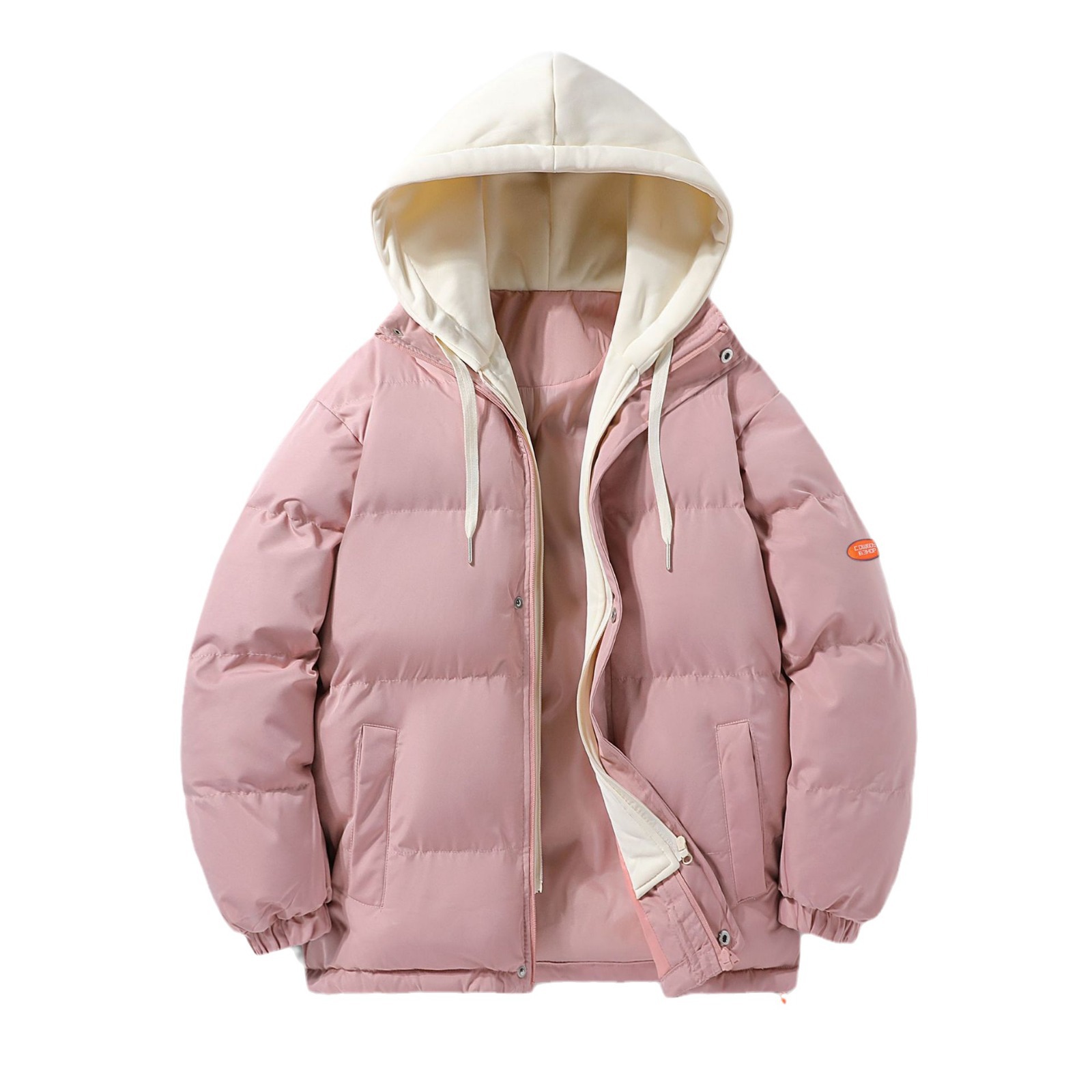Men's Down Suit Winter Vacation Two Pieces Fashion Brand Thickened Warm Waterproof Cotton Couple Bread Coat_voghion.com