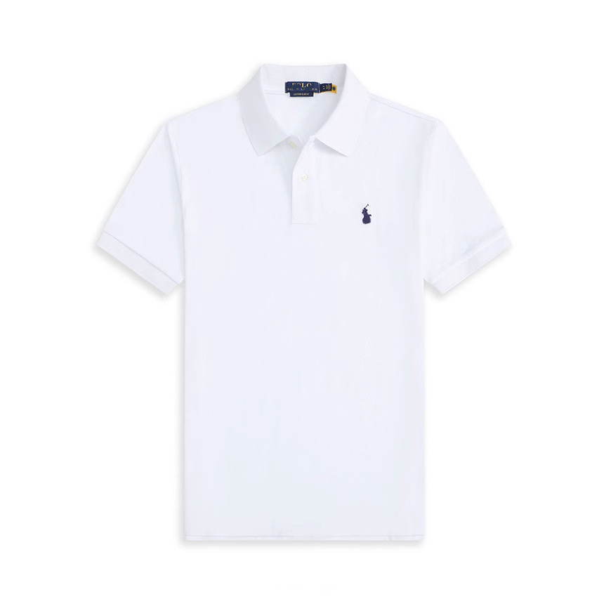 夏の対外貿易RLpoloシャツ男性半袖tシャツ襟付き馬マーク刺繍カジュアル服装シンプルカジュアル