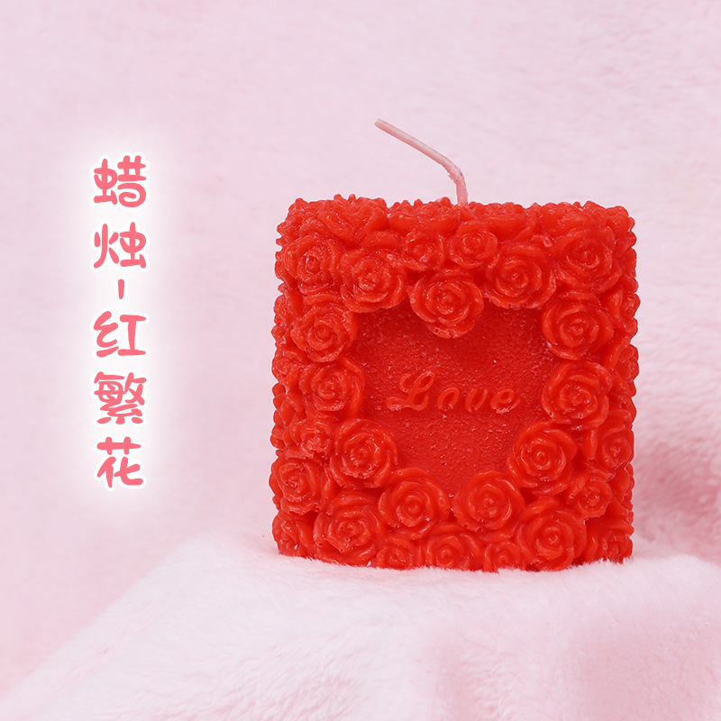 Low-Temperature Massage Candle for Couples, Luminous Peony Design, Wax Material — detail image 7